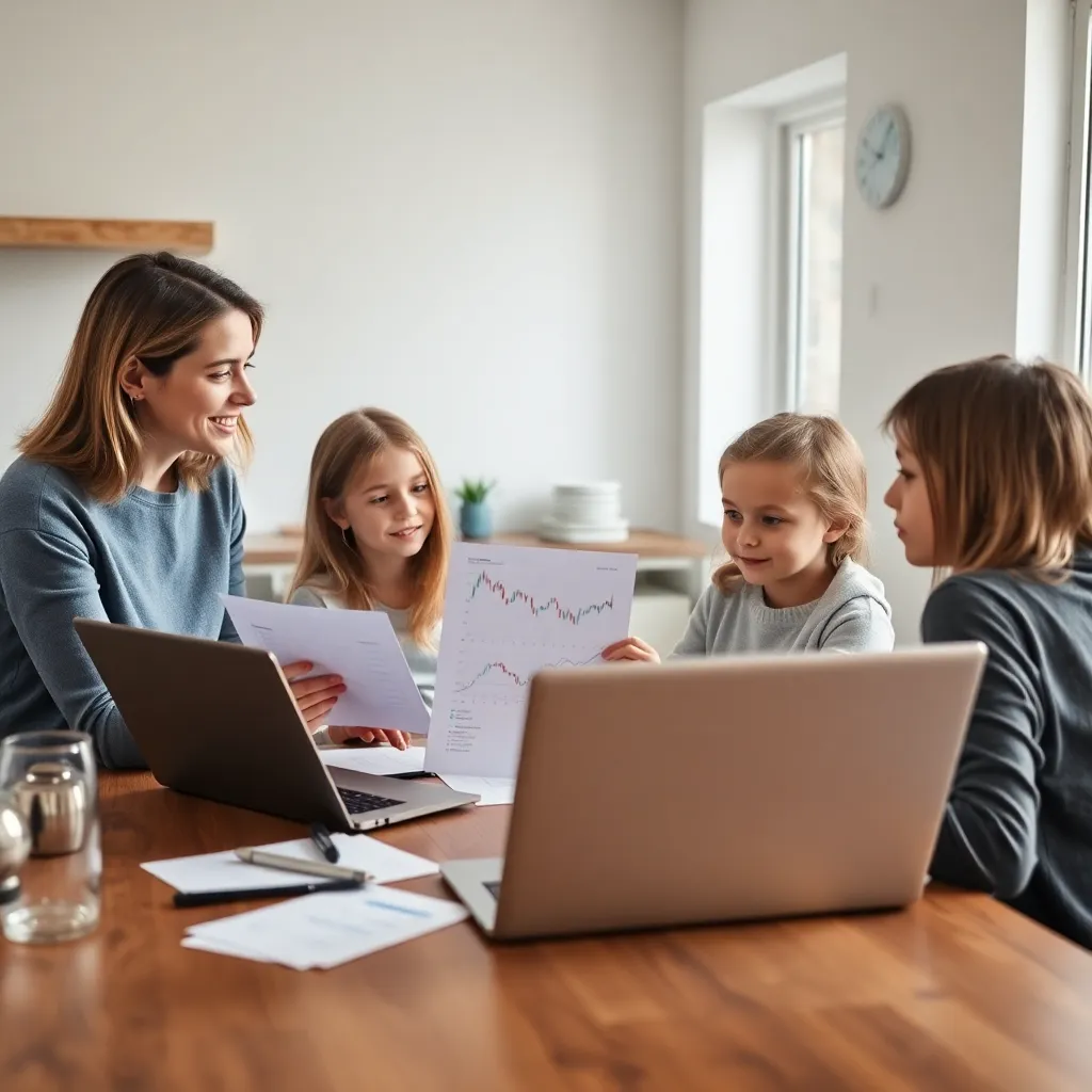 Nederlandse investeerder bekijkt langetermijngrafieken op computer